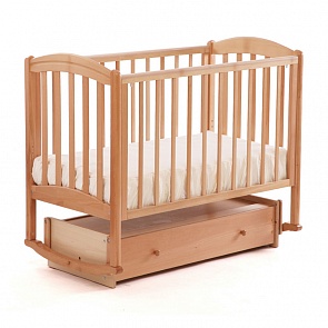 Кровать детская Би 09.2 Василек маятник поперечный, натуральный бук (Лель, LIEL-БИ 09.2_натуральный бук)